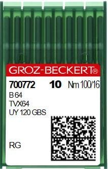 B64 (RG) Ostre igły do owerloka (10 szt.) - Igły do owerloków - Producent Maszyn Do Szycia - Zdjęcie nr  3