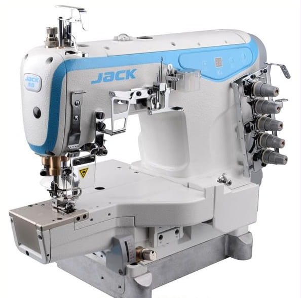 Renderka 3-igłowa cylindryczna bez automatyki JACK K5-D-01GBx356(364) - Renderki, maszyny drabinkowe - Producent Maszyn Do Szycia - Zdjęcie nr  1