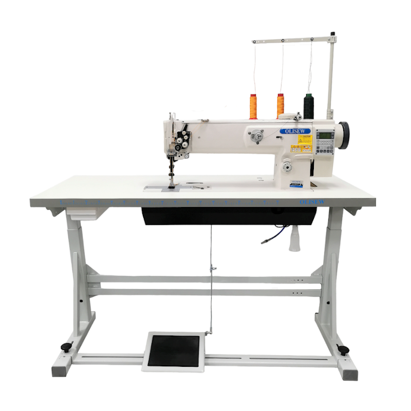 OLISEW OLD-1560N-HL18 Stębnówka dwuigłowa długoramienna, potrójny transport , servo Direct Drive  - Długoramienne dwuigłowe - Producent Maszyn Do Szycia - Zdjęcie nr  1