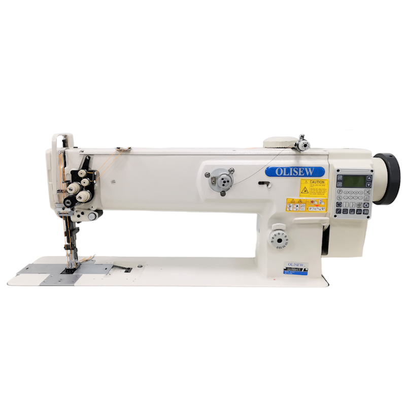 OLISEW OLD-1560N-HL18 Stębnówka dwuigłowa długoramienna, potrójny transport , servo Direct Drive  - Długoramienne dwuigłowe - Producent Maszyn Do Szycia - Zdjęcie nr  2