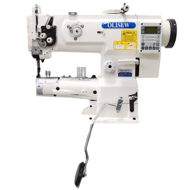 OLISEW OLD-1342V Lamowacz cylindryczny, potrójny transport, servo Direct Drive - Cylindryczne - Producent Maszyn Do Szycia - Zdjęcie nr  2