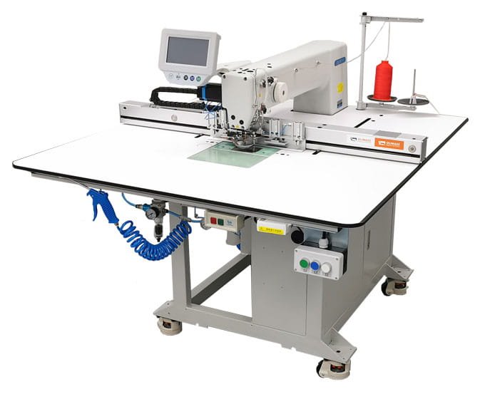 OLISEW OLD-8045HL Automat do odszywania zaprogramowanego wzoru o polu szycia 800x450mm z laserem do cięcia materiału  - Automaty z polem szycia - Producent Maszyn Do Szycia - Zdjęcie nr  1