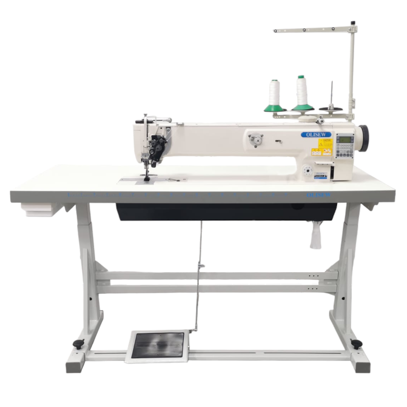 OLISEW OLD-1565N-L25 Stębnówka dwuigłowa długoramienna z wyłączanymi igłami, potrójny transport, servo Direct Drive - Długoramienne dwuigłowe - Producent Maszyn Do Szycia - Zdjęcie nr  2