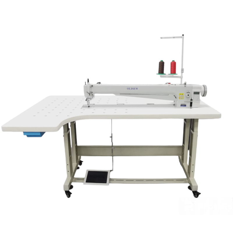 OLISEW OLD-2380H-L850 Stębnówka jednoigłowa długoramienna z funkcjami automatycznymi, transport ząbkowo-stopkowy, servo Direct drive - Stebnówki z transportem ząbkowo-stopkowym (krocząca stopka) - Producent Maszyn Do Szycia - Zdjęcie nr  2
