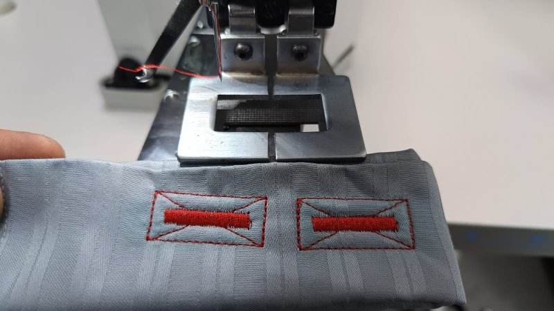 JZ-16136/37 oprzyrządowanie do ryglówki (39x17.5mm) płytka+stopka do OLISEW OLD-1900ASS, 1900AHS  - Części OLISEW OLD-1900ASS - Producent Maszyn Do Szycia - Zdjęcie nr  2