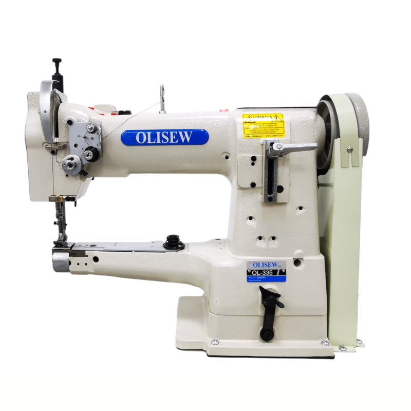 OLISEW OL-335 Stębnówka cylindryczna jednoigłowa, potrójny transport - Cylindryczne - Producent Maszyn Do Szycia - Zdjęcie nr  1