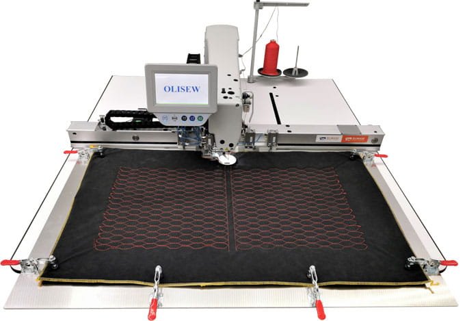 OLISEW OLD-8045HL Automat do odszywania zaprogramowanego wzoru o polu szycia 800x450mm z laserem do cięcia materiału  - Automaty z polem szycia - Producent Maszyn Do Szycia - Zdjęcie nr  2